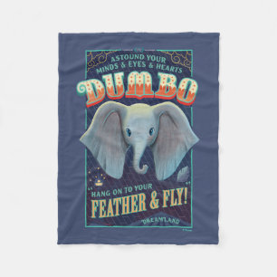Dumbo   Hang On To Your Feather & Fly! Fleece Blanket