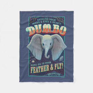 Dumbo | Hang On To Your Feather & Fly! Fleece Blanket