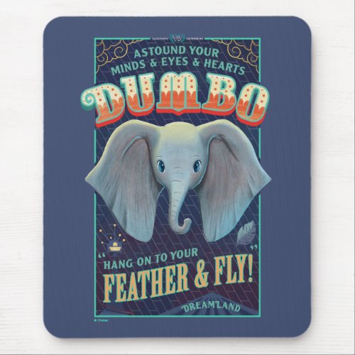 Dumbo  Hang On To Your Feather  Fly Mouse Pad