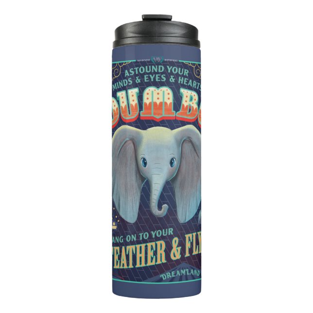 Dumbo | Hang On To Your Feather & Fly! Thermal Tumbler (Front)