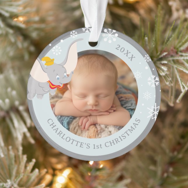 Dumbo Holiday Wish Photo Ornament (Tree)