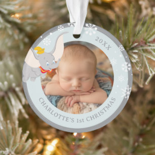 Dumbo Holiday Wish Photo Ornament
