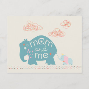Dumbo Mom and Me Postcard