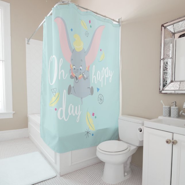Dumbo | Oh Happy Day Shower Curtain (In Situ)