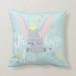 Dumbo Oh Happy Day Throw Pillow