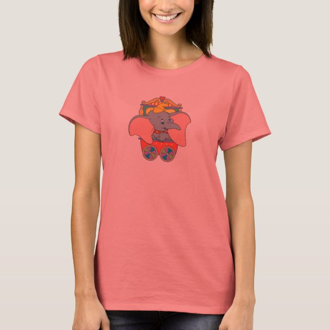 Dumbo sitting in his trolley T-Shirt (Front)
