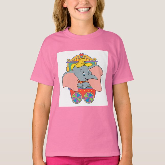 Dumbo sitting in his trolley T-Shirt (Front)