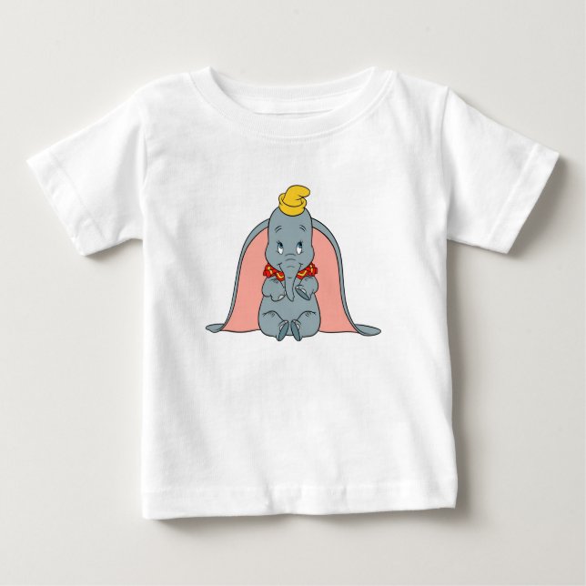 Dumbo Sitting Playfully Baby T-Shirt (Front)