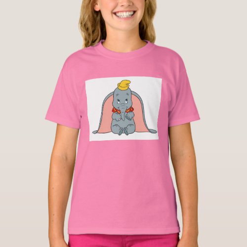 Dumbo Sitting Playfully T_Shirt