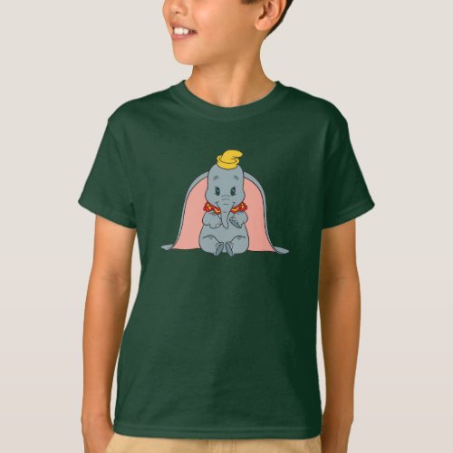 Dumbo Sitting Playfully T_Shirt
