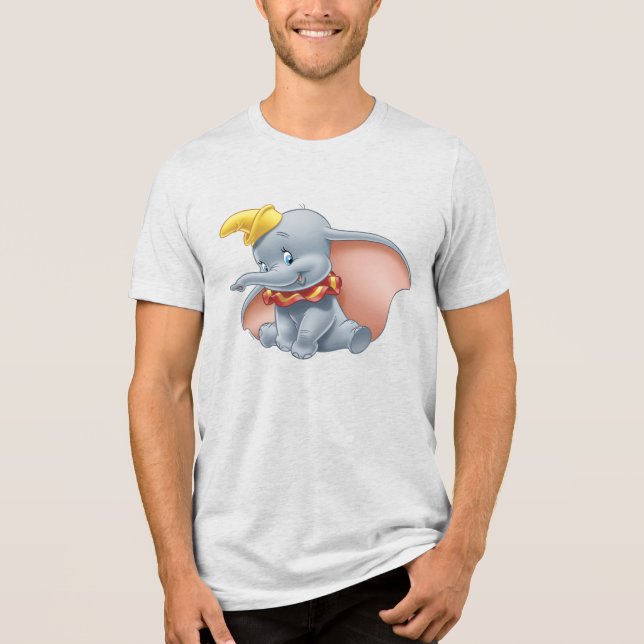 Dumbo Sitting Tri-Blend Shirt (Front)