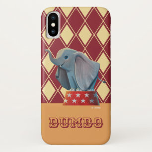 Dumbo Smiling Atop Circus Podium iPhone X Case