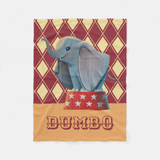 Dumbo | Smiling Atop Circus Podium Fleece Blanket