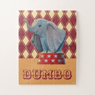 Dumbo | Smiling Atop Circus Podium Jigsaw Puzzle