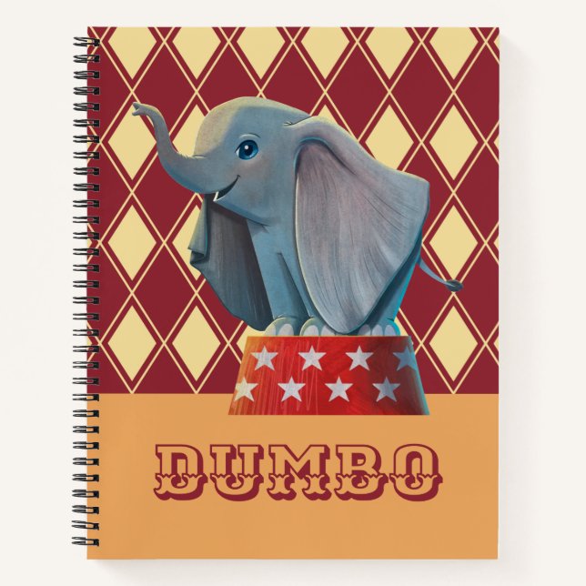 Dumbo | Smiling Atop Circus Podium Notebook (Front)