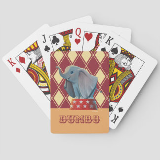 Dumbo | Smiling Atop Circus Podium Poker Cards