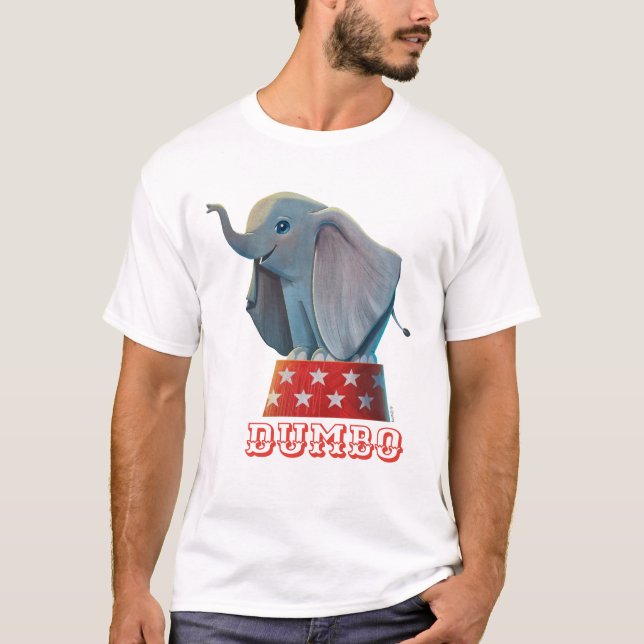 Dumbo | Smiling Atop Circus Podium T-Shirt (Front)