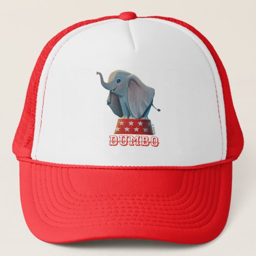 Dumbo  Smiling Atop Circus Podium Trucker Hat