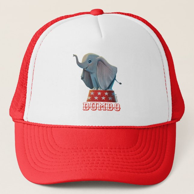 Dumbo | Smiling Atop Circus Podium Trucker Hat (Front)