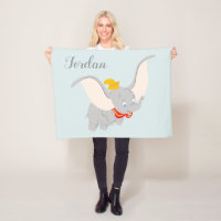 Dumbo Soaring Through the Sky Fleece Blanket