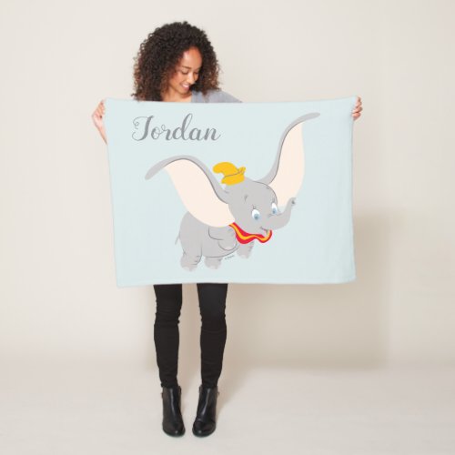 Dumbo Soaring Through the Sky Fleece Blanket