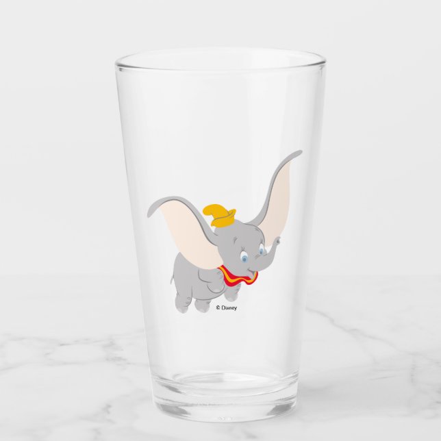 Dumbo Soaring Through the Sky Glass (Front)