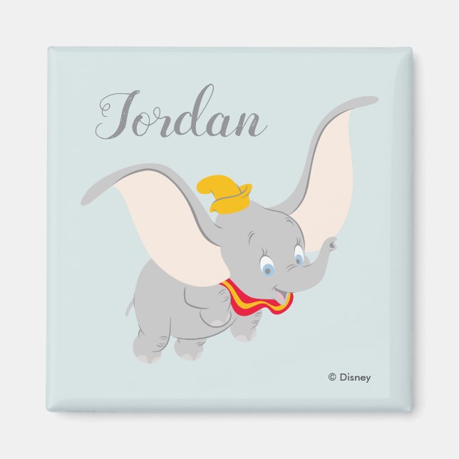 Dumbo Soaring Through the Sky Magnet (Front)