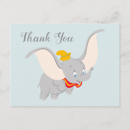 Dumbo Soaring Through the Sky Thank You Postcard