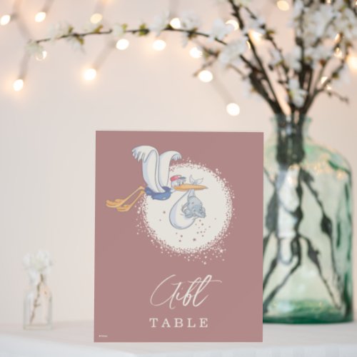 Dumbo  Stork Over the Moon Baby Shower Gift Table Foam Board
