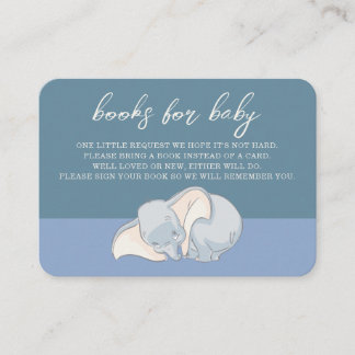 Dumbo & Stork | Over the Moon - Boy Baby Shower Place Card