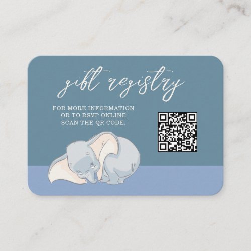 Dumbo  Stork  Over the Moon Gift Registry Place Card
