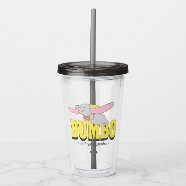 Dumbo the Flying Elephant Acrylic Tumbler (Front)