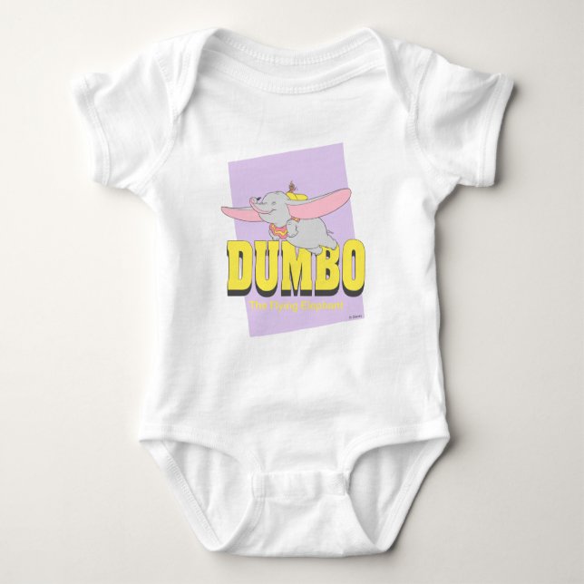 Dumbo the Flying Elephant Baby Bodysuit (Front)