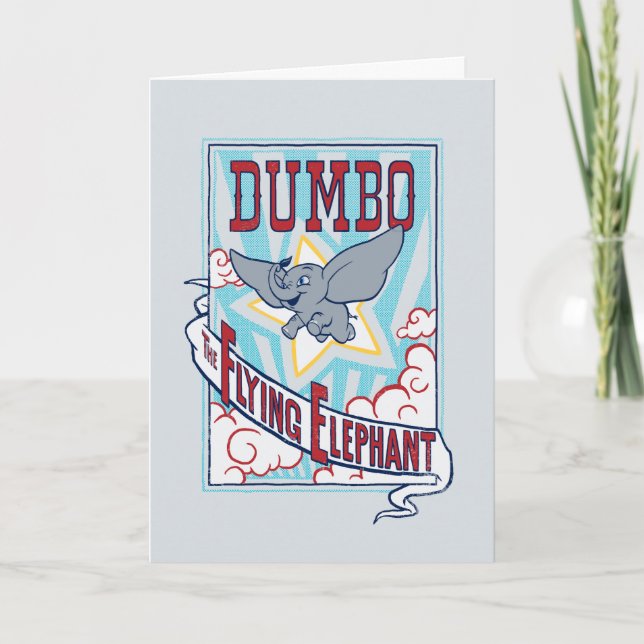 Dumbo | "The Flying Elephant" Circus Art Card (Front)