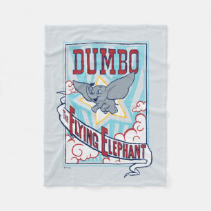 Dumbo "The Flying Elephant" Circus Art Fleece Blanket