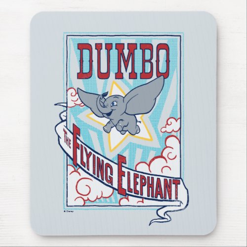 Dumbo  The Flying Elephant Circus Art Mouse Pad