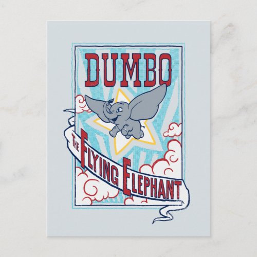 Dumbo  The Flying Elephant Circus Art Postcard