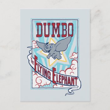 Dumbo | "the Flying Elephant" Circus Art Postcard by dumbo at Zazzle