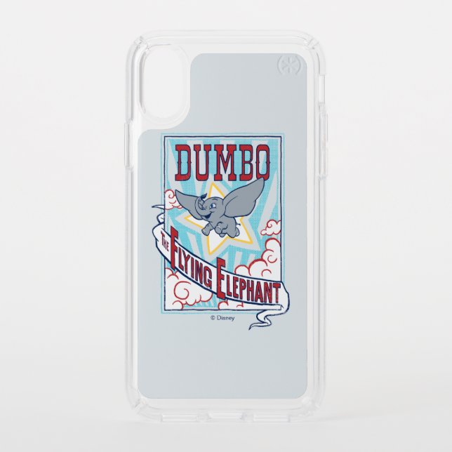 Dumbo | "The Flying Elephant" Circus Art Speck iPhone XS Case (Front)