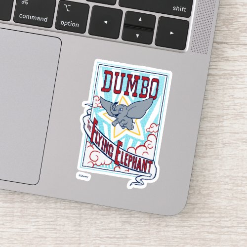 Dumbo  The Flying Elephant Circus Art Sticker
