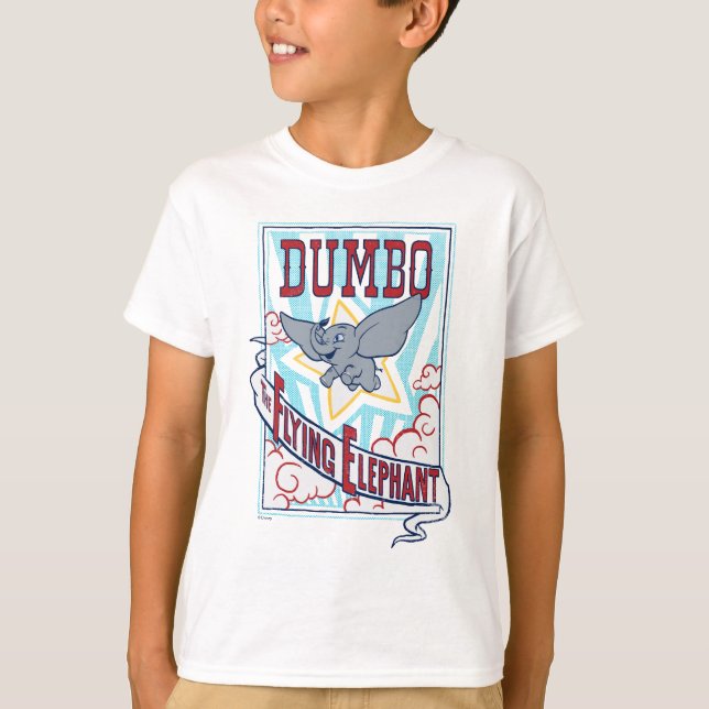 Dumbo | "The Flying Elephant" Circus Art T-Shirt (Front)