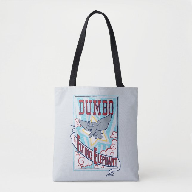 Dumbo | "The Flying Elephant" Circus Art Tote Bag (Front)