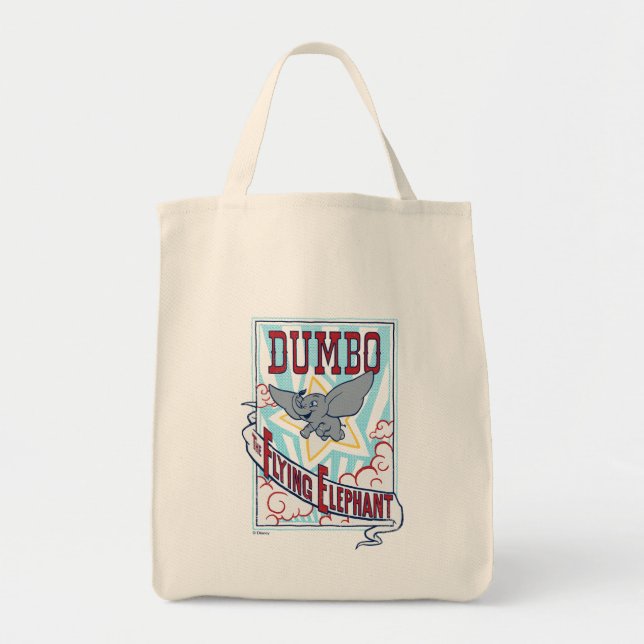 Dumbo | "The Flying Elephant" Circus Art Tote Bag (Front)