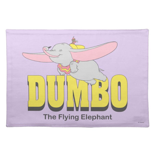 Dumbo the Flying Elephant Cloth Placemat (Front)