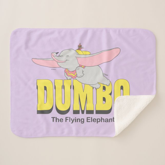 Dumbo the Flying Elephant Sherpa Blanket (Front (Horizontal))