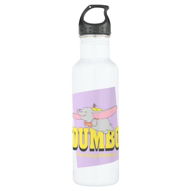 Dumbo the Flying Elephant Stainless Steel Water Bottle (Front)