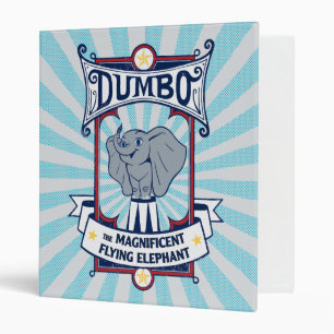 Dumbo The Magnificent Flying Elephant Circus Art 3 Ring Binder
