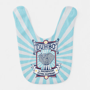 Dumbo The Magnificent Flying Elephant Circus Art Baby Bib