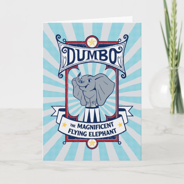 Dumbo | The Magnificent Flying Elephant Circus Art Card (Front)