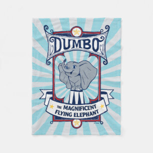Dumbo The Magnificent Flying Elephant Circus Art Fleece Blanket